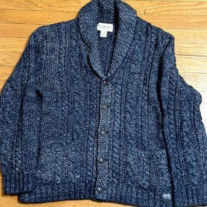 Ralph Lauren Denim & Supply Cardigan Grey Large Vintage Rare